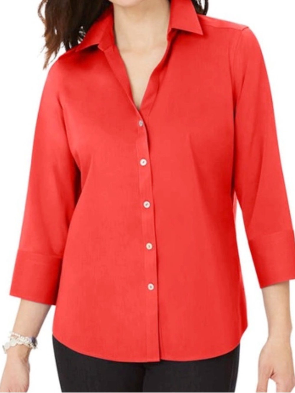 Foxcroft Non-Iron Top NWOT